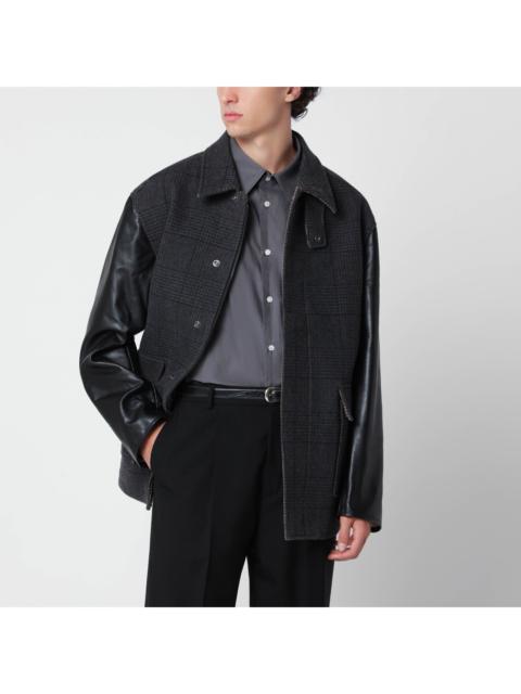 Our Legacy Our Legacy Still Check Jacket In Wool And Leather Men