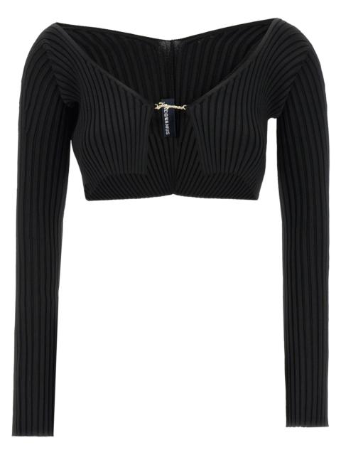 JACQUEMUS Jacquemus Women 'Le Maille Pralu' Cropped Cardigan