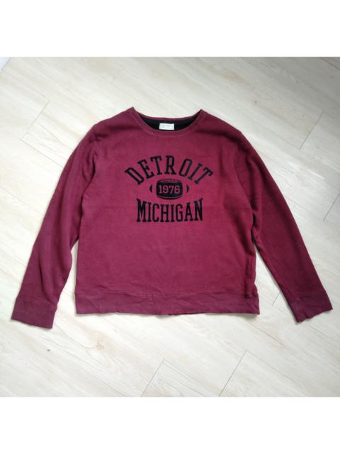 Other Designers Archival Clothing - Back Number Detroit Michigan Sweatshirts