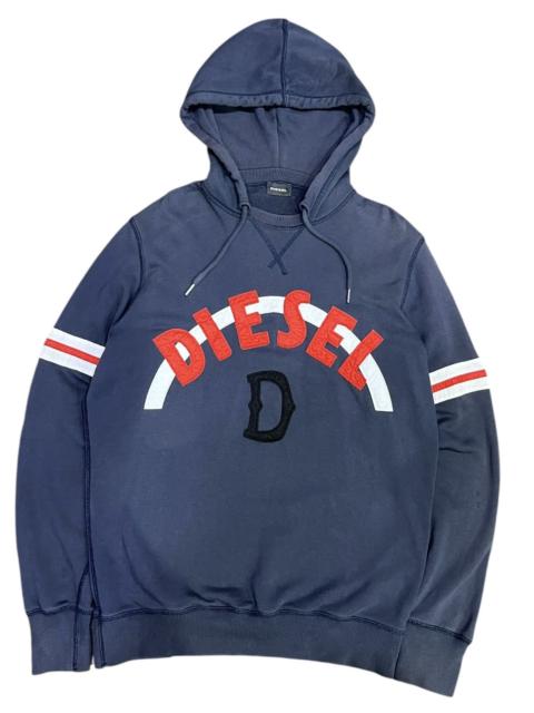 Diesel FYE🔥VINTAGE DIESEL Sun Faded Big Curve Spell-out Hoodie