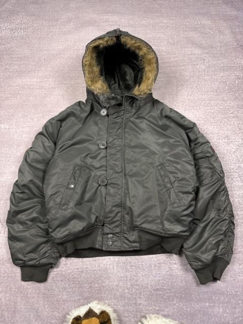 Other Designers Japanese Brand - Fur Hoodie Bomber Jacket Ifsixwasnine lgb Zip Hood