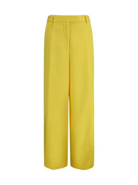 Dries Van Noten Dries Van Noten Women Wide-Leg Pants With All-Over Jacquard Pattern