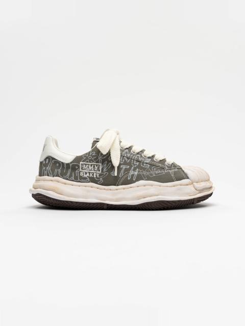 Maison MIHARAYASUHIRO "BLAKEY" OG Sole Graffiti Printed Canvas Low_top Sneaker