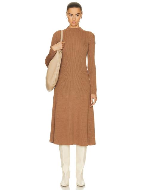 Moncler Long Sleeve Midi Dress