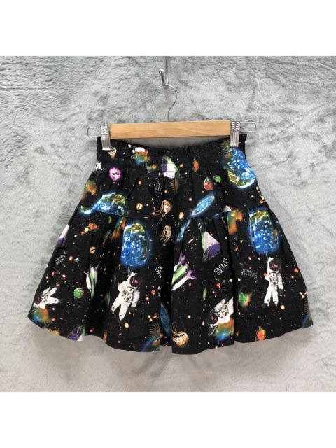 Other Designers Japanese Brand - RE+ PLUS CARAMEL CRUNCH GALAXY PRINTED MINI SKIRTS #6207-54