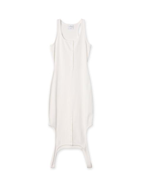 courrèges Reversed Rib Knit Long Dress