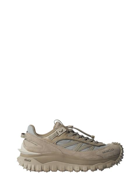 Moncler MONCLER Trailgrip GTX Men's Dark Beige Suede Sneakers New