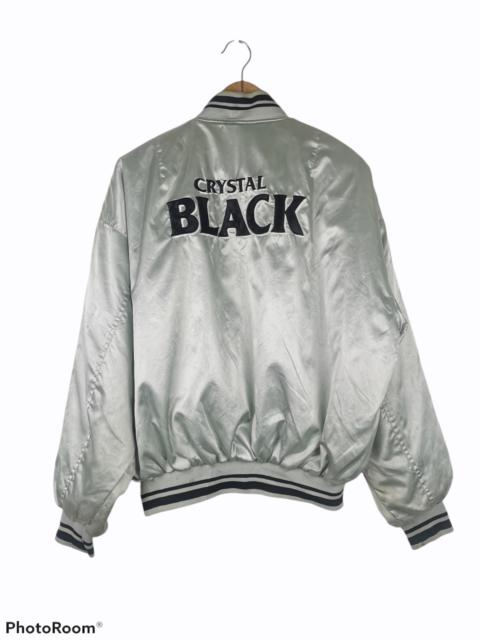 Other Designers Vintage - Vintage Crystal Black Varsity Jacket