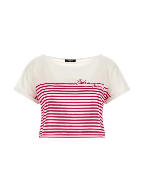 Balmain 'Marinière' T-shirt