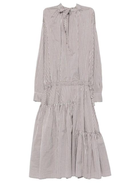 Dries Van Noten Dries Van Noten Women Denvo Striped Silk-Blend Long Dress