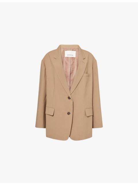 The Frankie Shop Bea Single-Breasted Stretch-Woven Blazer