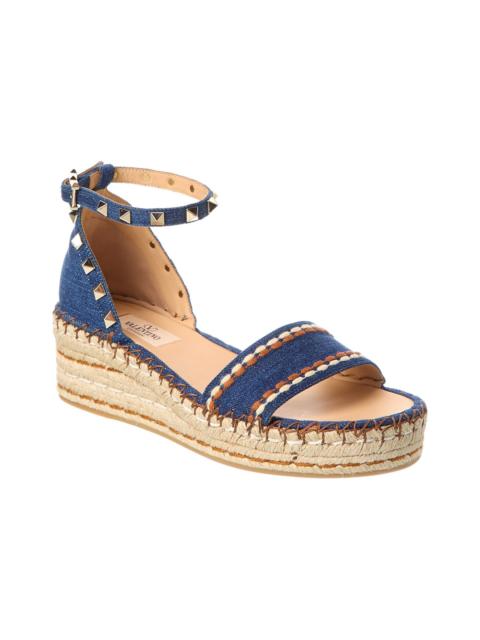 Valentino Valentino VLogo 55 Denim Espadrille