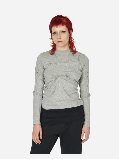Mainline:RUS/Fr.CA/DE Pleated Longsleeve Top Grey
