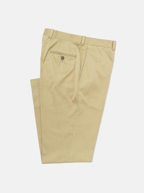 J. PRESS MADE-IN-CANADA STONE COTTON DRILL CLOTH TROUSERS