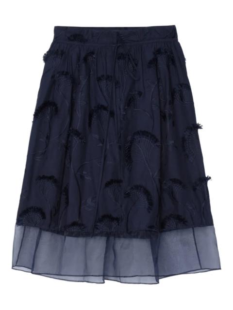 3.1 Phillip Lim Tie-Waist Midi Skirt With Organza