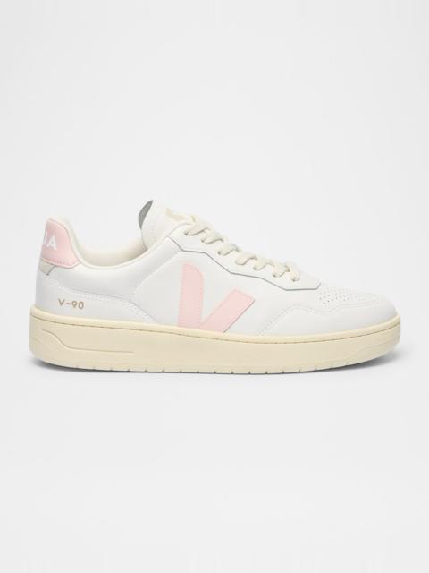 VEJA V-90 Low-Top Leather Sneakers