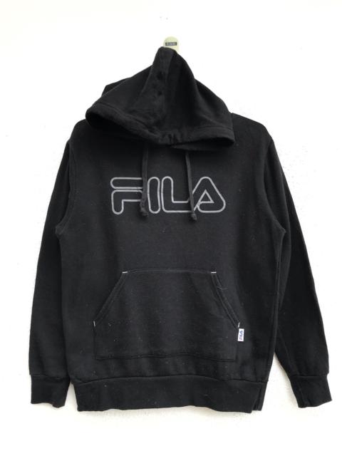 Other Designers Fila - Vintage Fila Spellout Big Logo Hoodie Sweatshirt
