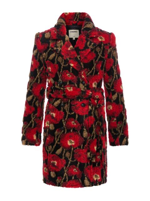 L'AGENCE Tristan Sherpa Midi Coat