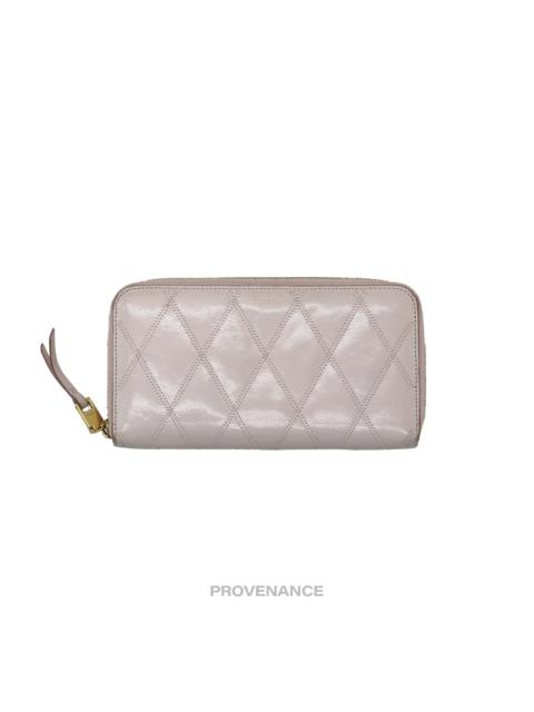 Givenchy Givenchy Zip Long Wallet - Blush Quilted Leather Gold