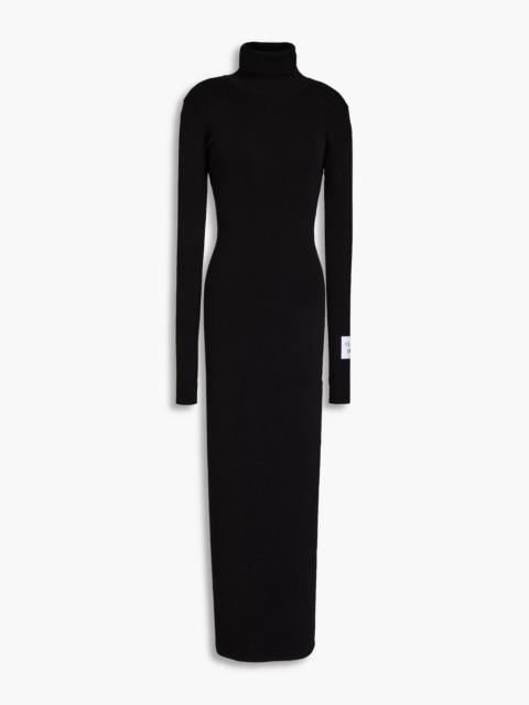 Moschino Appliqued cotton maxi dress