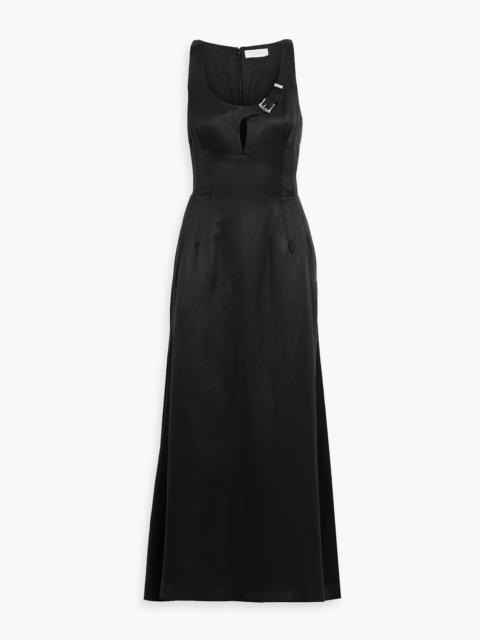 GABRIELA HEARST Sven silk and linen-blend twill maxi dress