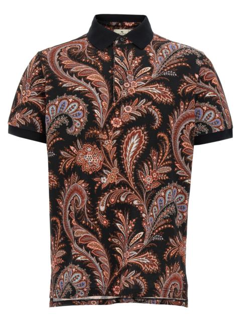 Etro Paisley Flowers Polo Multicolor