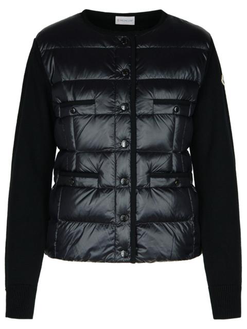 Moncler Moncler Black Nylon Blend Sweater Women