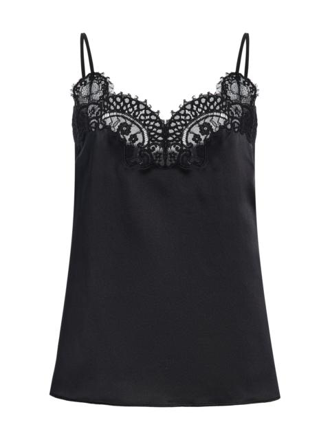CO Lace Silk Satin Camisole black