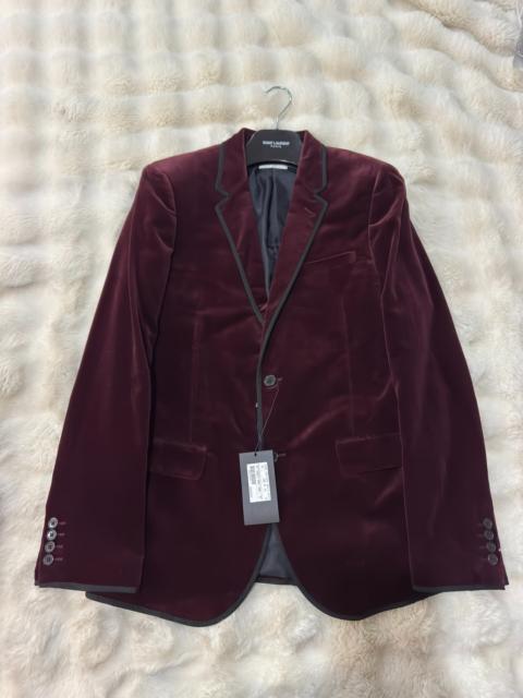 SAINT LAURENT Brand new Saint Laurent (YSL) burgundy velvet blazer (2014 original)