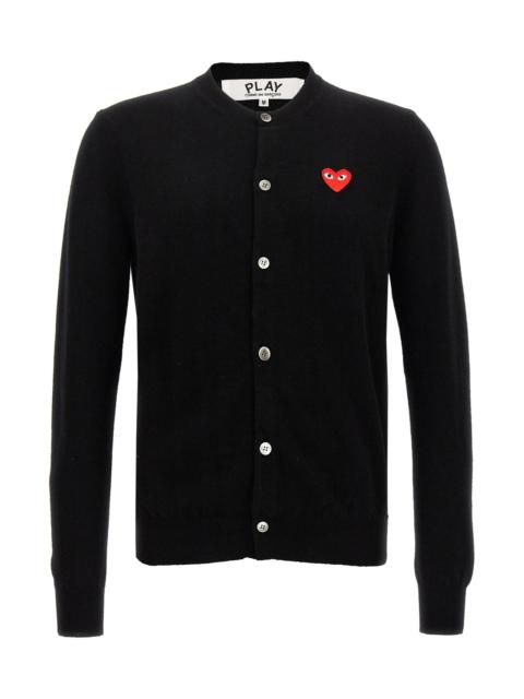 Comme des Garçons PLAY Logo patch cardigan