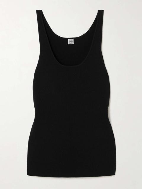 Knitted tank Black