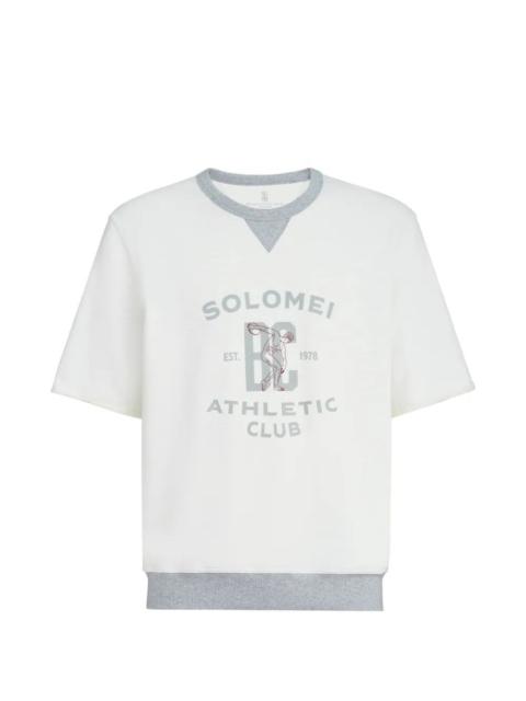 Brunello Cucinelli Short Sleeve Sweatshirt