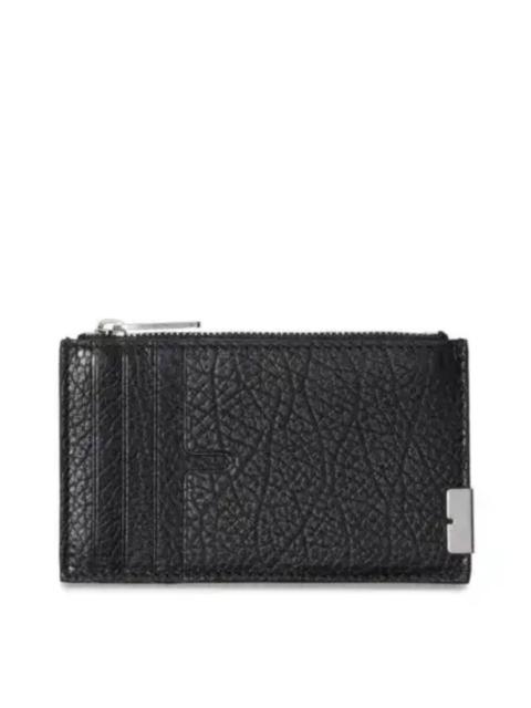 Burberry Burberry Grainy Leather Zip Card Case