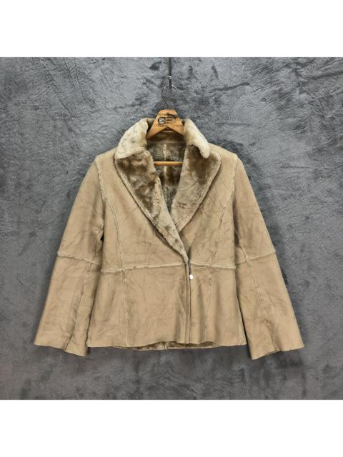 Other Designers TRUSSARDI FUR SUEDE JACKET #5200-179