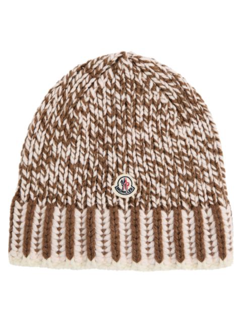 Moncler Moncler Mouliné Wool-blend Beanie