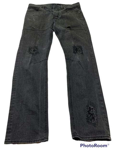 Other Designers Akoo distressed denim
