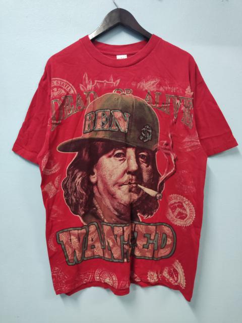 Other Designers Vintage - Benjamin Franklin Wanted Overprint T-shirt