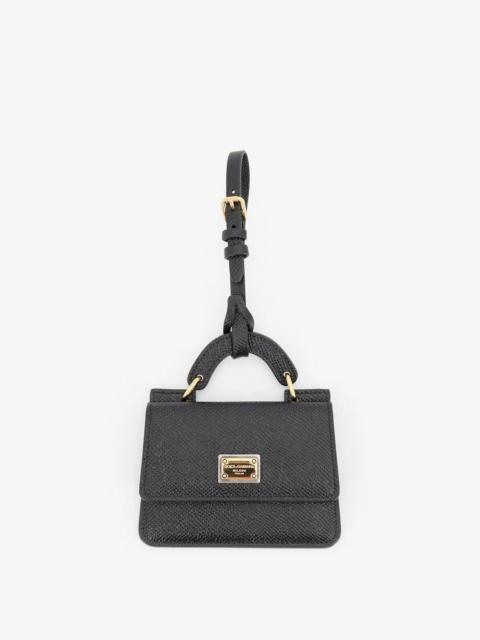 Dolce & Gabbana Dolce & Gabbana Women Hammered Leather Card Holder With Metal Logo Tag
