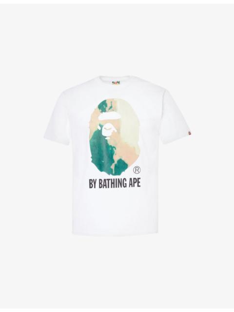 A BATHING APE® Tie-dye crew-neck regular-fit cotton-jersey T-shirt
