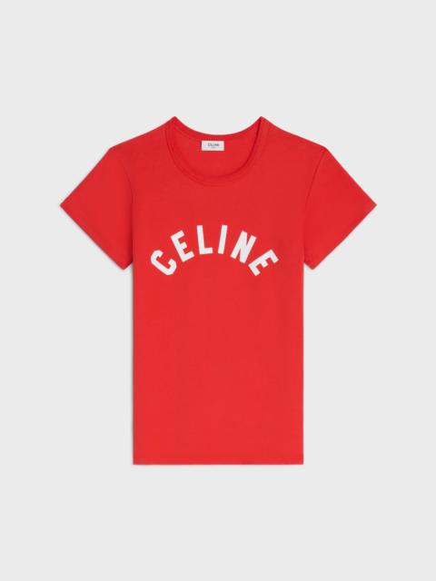 CELINE regular t-shirt IN RIBBED COTTON JERSEY