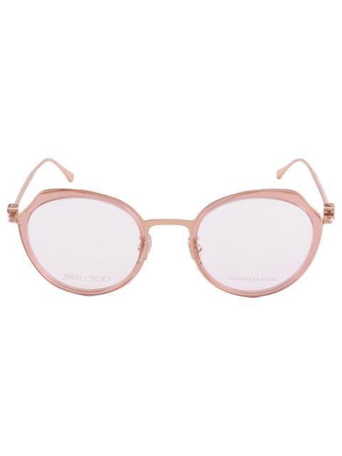 JIMMY CHOO Jimmy Choo Demo Round Ladies Eyeglasses JC264/G 0W66 50