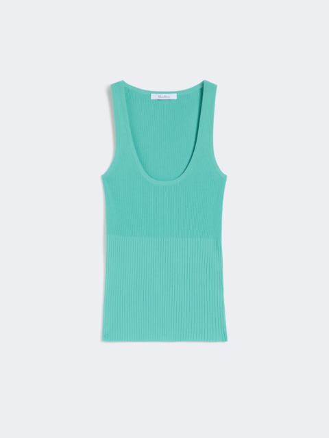 Max Mara Viscose-blend yarn top - WATER