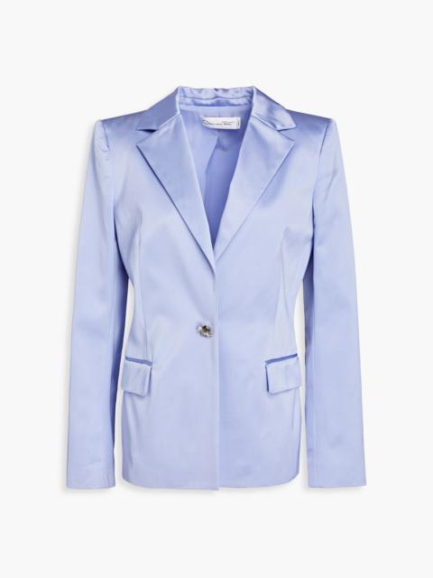 Oscar de la Renta Satin-twill blazer