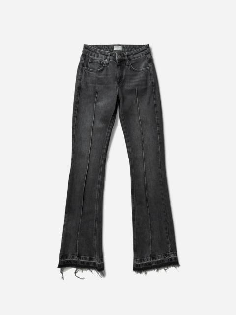 GUESS USA Women's Flare Denim Pants Used Sanded Black Wash