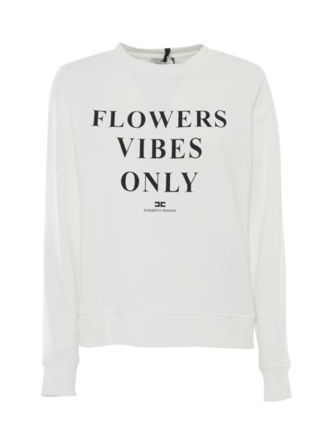 ELISABETTA FRANCHI White Shirt With Writing