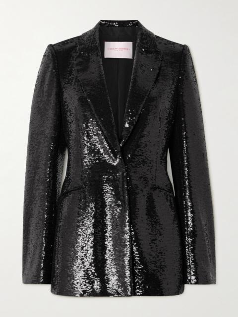 CAROLINA HERRERA Sequined Tulle Blazer