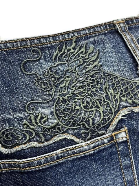 Other Designers Vintage VIVIENNE TAM Iconic Embroidery Dragon Lowrise FLARE