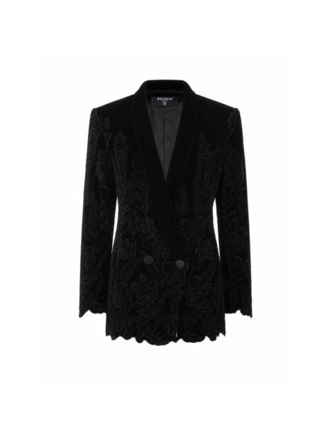 Balmain Balmain Women Velvet Embroidered Jacket