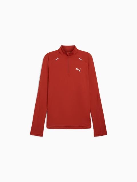 PUMA PUMA RUN CLOUDSPUN Men's Quarter-Zip Top