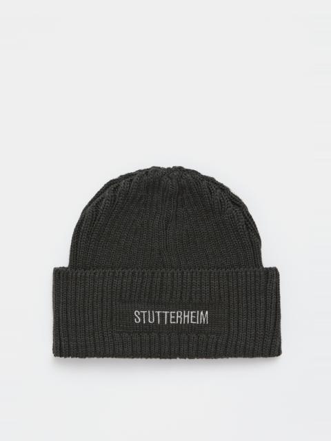 Stutterheim Logo Beanie Green
